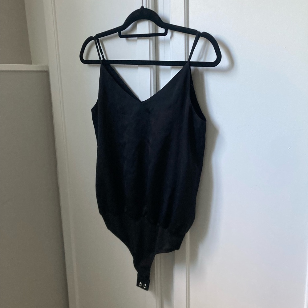 Black Altr’d State Silky Tank Top Bodysuit